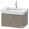 Duravit WHITE TULIP mosdó alá építhető függesztett 1 fiókos alsószekrény,684 x 458 mm,Stone Grey High Gloss WT42510H2H2