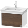 Duravit WHITE TULIP mosdó alá építhető függesztett 1 fiókos alsószekrény,684 x 458 mm,White High Gloss Lacquer/American Walnut Solid Wood WT424107785