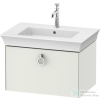 Duravit WHITE TULIP mosdó alá építhető függesztett 1 fiókos alsószekrény,684 x 458 mm,White Satin Matt Lacquer WT425103636