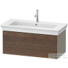 Duravit WHITE TULIP mosdó alá építhető függesztett 1 fiókos alsószekrény,984 x 458 mm, Stone Grey High Gloss/American Walnut Solid Wood WT4242077H2