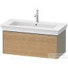 Duravit WHITE TULIP mosdó alá építhető függesztett 1 fiókos alsószekrény,984 x 458 mm, Stone Grey High Gloss/Natural Oak solid WT42420H5H2