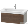 Duravit WHITE TULIP mosdó alá építhető függesztett 1 fiókos alsószekrény,984 x 458 mm, Stone Grey Satin Matt Lacquer/American Walnut Solid Wood WT424207792