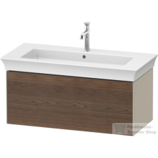 Duravit WHITE TULIP mosdó alá építhető függesztett 1 fiókos alsószekrény,984 x 458 mm, Taupe High Gloss/American Walnut Solid Wood WT4242077H3 fürdőszoba bútor
