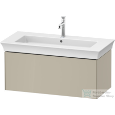 Duravit WHITE TULIP mosdó alá építhető függesztett 1 fiókos alsószekrény,984 x 458 mm, Taupe High Gloss WT42420H3H3 fürdőszoba bútor