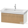Duravit WHITE TULIP mosdó alá építhető függesztett 1 fiókos alsószekrény,984 x 458 mm,White Satin Matt Lacquer/Natural Oak solid WT42420H536