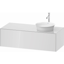 Duravit White Tulip szekrény 130x55x40.8 cm Függesztett, mosdó alatti fehér WT4977R8585 fürdőszoba bútor