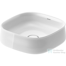 Duravit ZENCHA 420x420 mm-es pultra ültethető mosdó Wondergliss bevonattal,White Alpin 23734200791 szaniter