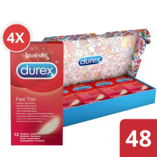 Durex Durex Feel Thin - élethű érzés óvszer csomag (4 x 12db) potencianövelő