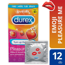 Durex Emoji PleasureMe - bordás-pontozott óvszer (12db) óvszer