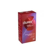Durex Feel Intimate - vékonyfalú óvszer  Kiszerelés: 12 db (8057768) óvszer