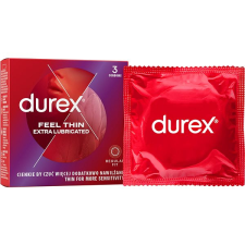 Durex Feel Thin Extra Lubricated 3 db óvszer