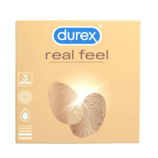 Durex Real Feel - latexmentes óvszer (3db) óvszer