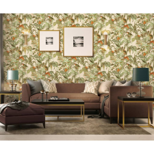 DUTCH WALLCOVERINGS zöld paradicsommadaras tapéta (430612) tapéta, díszléc és más dekoráció