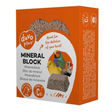 DUVO+ Ásványi blokk kalciummal és osztrigával 80g 6,5x5,3x2,5cm madárfelszerelés