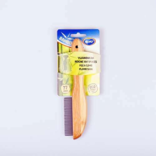  DUVO+ Bambusz bolhafésű  77 foggal 21cm kutyafésű