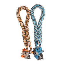 DUVO+ Csavart rágókötél csomóval kék/narancs 4,4cm/120cm 1db kutyafelszerelés