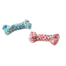 DUVO+ Csomózott kötélcsont kék/rózsaszín 8cm 1db kutyafelszerelés