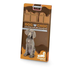 DUVO+ DOG CHOC Peanutbutter 100g cukormentes kutyacsoki mogyoróvajas vitaminokkal jutalomfalat kutyáknak
