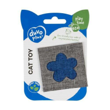 DUVO+ Eco macskajáték virágmintával és catnippel töltve 8x8x1cm játék macskáknak