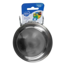 DUVO+ Felakasztható rozsdamentes acél tál madaraknak M 630ml átmérő 12,5cm etető, itató madaraknak