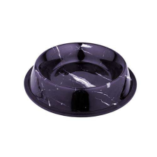  DUVO+ Márvány mintás fém kutyatál csúszásgátlóval 1000ml 25,8x25,8x5,1cm  L kutyatál