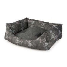  DUVO+ Puha kutyafekhely exotikus mintával 85x70x20cm fekete szállítóbox, fekhely kutyáknak