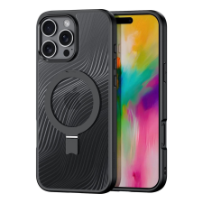 DUX DUCIS Aimo Mag MagSafe tok kitámasztóval iPhone 16 Pro Max - fekete tok és táska