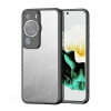 DUX DUCIS AIMO műanyag telefonvédő (közepesen ütésálló, szilikon keret, kamera védelem, matt, hullám minta) FEKETE Huawei P60 Pro