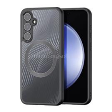 DUX DUCIS AIMO szilikon telefonvédő (ütésállóság, kameravédő, MagSafe, hullám) FEKETE (GP-150487) tok és táska