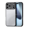 DUX DUCIS AIMO szilikon telefonvédő (ütésállóság, kameravédő, matt, hullám) FEKETE (GP-173294)