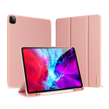 DUX DUCIS Apple iPad Pro 12.9 (2020), mappa tok, Smart Case, Apple Pencil tartóval, Dux Ducis Domo, rózsaszín tablet tok