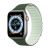 DUX DUCIS Apple Watch 1-6, SE, SE (2022) (38 / 40 mm) / Watch 7-8 (41 mm), szilikon pótszíj, mágneses zár, kétszínű, 3D minta, Dux Ducis LD, sötétzöld/világoszöld