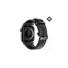 DUX DUCIS Apple Watch 38/40mm bőr pótszíj (fekete) okosóra kellék