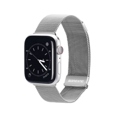 DUX DUCIS Apple Watch 42/44/45mm milánói szíj, ezüst okosóra kellék