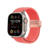 DUX DUCIS Apple Watch 4/5/6/7/8/9/SE/SE2 okosóra fonott szíj, 38/40/41mm kompatibilis, mágneses, guava színű, DUX DUCIS Mixture Pro
