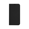 DUX DUCIS Bőrhatású oldalra nyíló mágneses telefontok ívelt sarkokkal kártyatartóval Samsung Galaxy A34 5G Dux Ducis Skin Pro fekete