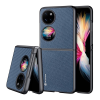 DUX DUCIS FINO szilikon telefonvédő (műanyag belső, közepesen ütésálló, rács minta) SÖTÉTKÉK [Huawei P50 Pocket] (5996591213279)