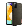 DUX DUCIS FINO szilikon telefonvédő (műanyag belső, közepesen ütésálló, rács minta) SÖTÉTZÖLD [Samsung Galaxy A03s (SM-A037F)] (5996591114934)