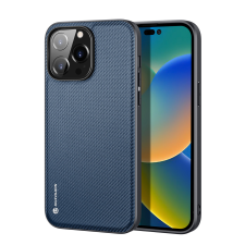 DUX DUCIS Fino tok iPhone 14 Pro Max kék nylon tok és táska