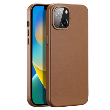 DUX DUCIS Grit Leather MagSafe tok iPhone 14 Plus Barna tok és táska