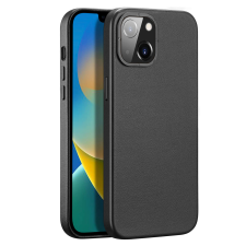 DUX DUCIS Grit Leather MagSafe tok iPhone 14 Plus Fekete tok és táska