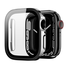 DUX DUCIS HAMO műanyag keret (BUMPER, közepesen ütésálló, fém hatás) FEKETE Apple Watch Series 6 44mm okosóra kellék