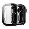 DUX DUCIS HAMO műanyag keret (BUMPER, közepesen ütésálló, fém hatás) FEKETE Apple Watch Series 7 41mm