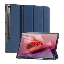DUX DUCIS Lenovo Tab P12 DOMO Flip tok álló, bőr hatású SÖTÉTKÉK tablet tok