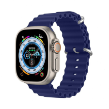 DUX DUCIS Ocean Wave Apple Watch 38 / 40 / 41mm szilikon szíj, kék okosóra kellék