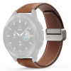 DUX DUCIS Okosóra bőrszíj 22mm, Samsung Galaxy Watch / Watch Active / Huawei Watch GT2 / GT2 Pro 46mm kompatibilis, valódibőr, barna, DUX DUCIS YA