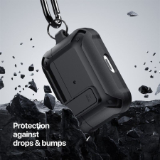 DUX DUCIS PECO - Armor tok AirPods Pro2 - fekete fülhallgató, fejhallgató tok