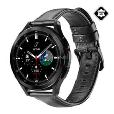 DUX DUCIS pótszíj (univerzális, 20mm, valódi bőr) FEKETE (GP-133934) okosóra kellék