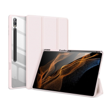 DUX DUCIS Samsung Galaxy Tab S9 Ultra LTE (SM-X916) toby tok álló, (aktív flip, trifold, s pen tartó) rózsaszín tablet tok