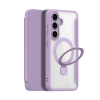 DUX DUCIS Samsung S25 Plus DUX DUCIS SKIN X PRO tok álló, bőr hatású FLIP, MagSafe, LILA